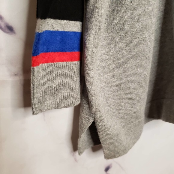 VINCE CAMUTO gray scoop neck stripe knit sweater pullover 3X - Picture 3 of 8